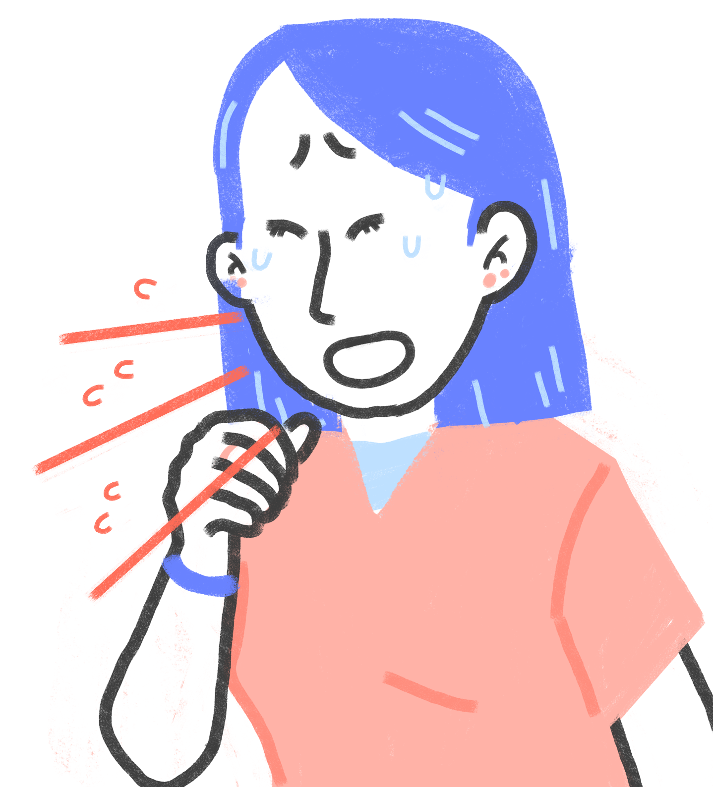 femme malade